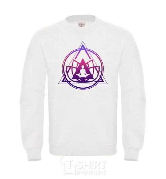 Sweatshirt Yoga lotus White фото