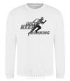 Sweatshirt Just keep running White фото