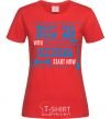 Women's T-shirt Keep fit with crossfit start now red фото