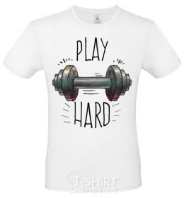 Men's T-Shirt Play hard White фото