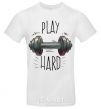 Men's T-Shirt Play hard White фото