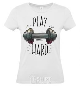 Women's T-shirt Hey no pain no gain White фото