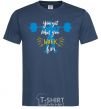 Men's T-Shirt You get what you work for navy-blue фото