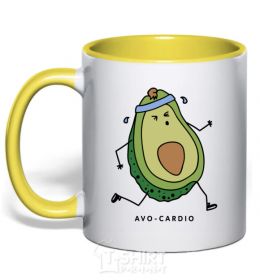Mug with a colored handle