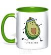 Mug with a colored handle Avo cardio kelly-green фото