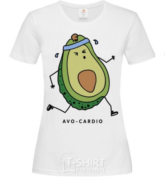 Women's T-shirt Avo cardio White фото