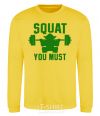 Sweatshirt Squat you must yellow фото