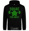 Men`s hoodie Squat you must black фото