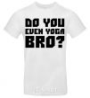 Мужская футболка Do you even yoga bro Белый фото
