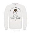 Sweatshirt Travel is my therapy Bon Voyage White фото