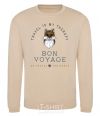 Sweatshirt Travel is my therapy Bon Voyage sand фото