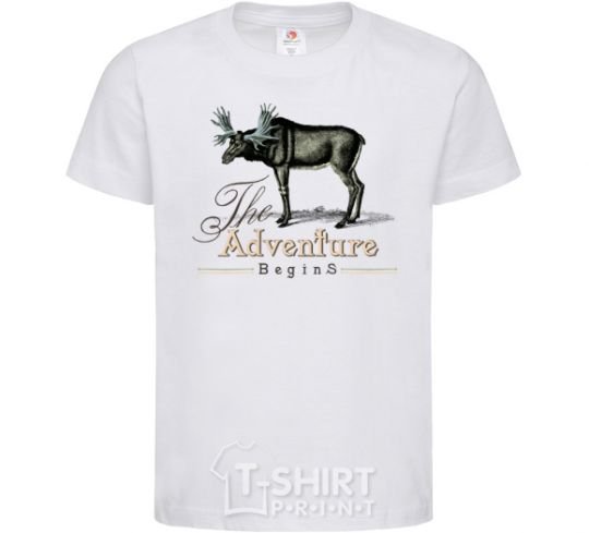 Kids T-shirt The adventure begins White фото