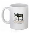 Ceramic mug The adventure begins White фото