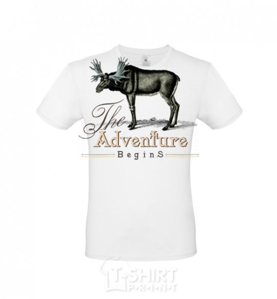 Men's T-Shirt The adventure begins White фото