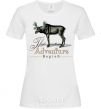 Women's T-shirt The adventure begins White фото