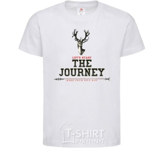Kids T-shirt Let's start the journey White фото
