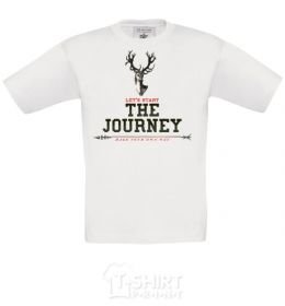 Kids T-shirt Let's start the journey White фото