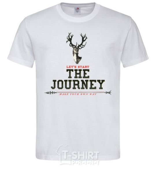 Men's T-Shirt Let's start the journey White фото