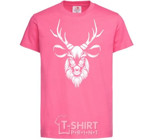 Kids T-shirt Deer head heliconia фото