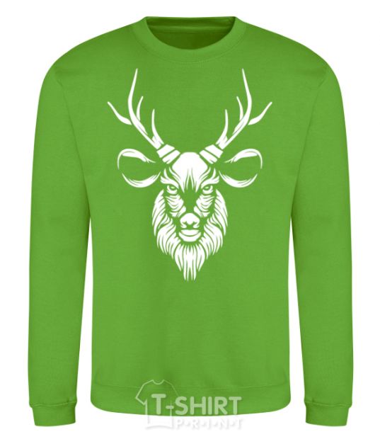 Sweatshirt Deer head orchid-green фото