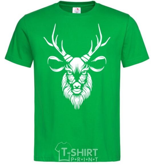 Men's T-Shirt Deer head kelly-green фото