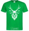 Men's T-Shirt Deer head kelly-green фото