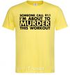 Men's T-Shirt Someone call 911 cornsilk фото