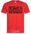 Men's T-Shirt Someone call 911 red фото