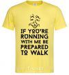 Men's T-Shirt If you're running with me cornsilk фото