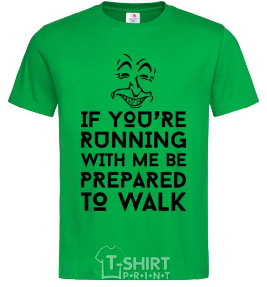 Men's T-Shirt If you're running with me kelly-green фото