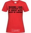 Women's T-shirt A great butt must be earned red фото