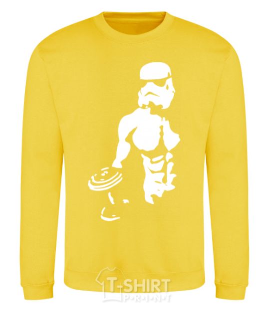 Sweatshirt Stormtrooper with a press yellow фото