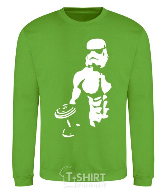 Sweatshirt Stormtrooper with a press orchid-green фото