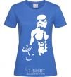 Women's T-shirt Stormtrooper with a press royal-blue фото