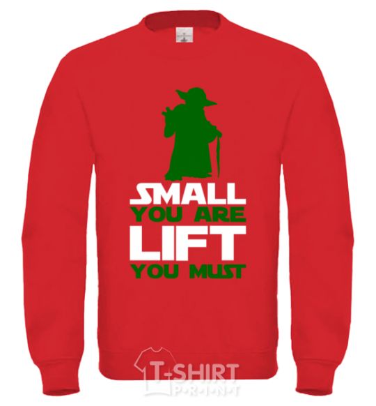 Sweatshirt Small you are lift you must yellow фото