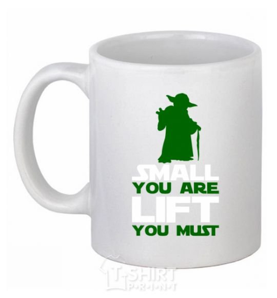 Ceramic mug Small you are lift you must White фото