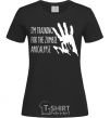 Women's T-shirt I 'm training for the zombie apocalypse black фото