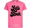 Kids T-shirt Let's rock word heliconia фото