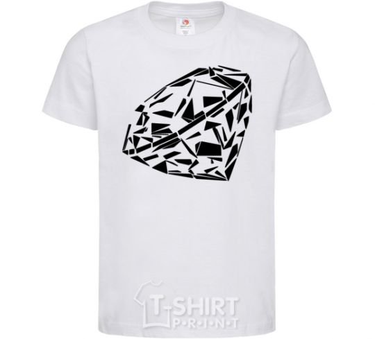 Kids T-shirt Diamond print White фото