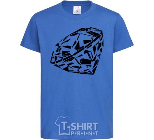 Kids T-shirt Diamond print royal-blue фото