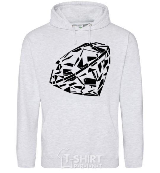 Men`s hoodie Diamond print sport-grey фото