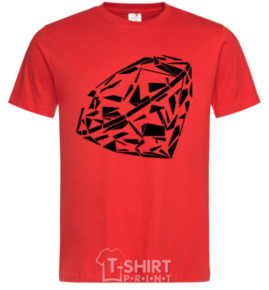 Мужская футболка Diamond print Красный фото