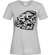 Women's T-shirt Diamond print grey фото