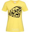 Women's T-shirt Diamond print cornsilk фото