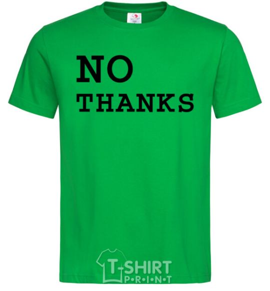 Men's T-Shirt No thanks kelly-green фото