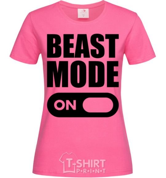 Women's T-shirt Beast mode on heliconia фото