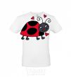 Men's T-Shirt Ladybug hearts White фото