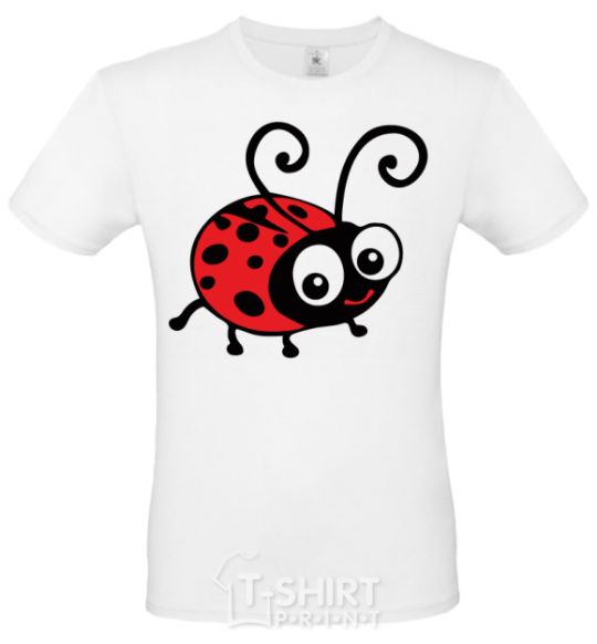 Мужская футболка Ladybug fun art Белый фото