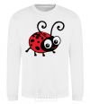 Sweatshirt Ladybug fun art White фото