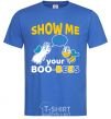 Мужская футболка Show me your boo-bees boo Ярко-синий фото